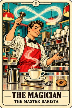 The Magician — Coffee Tarot