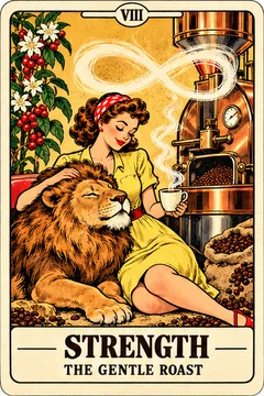 Strength — Coffee Tarot