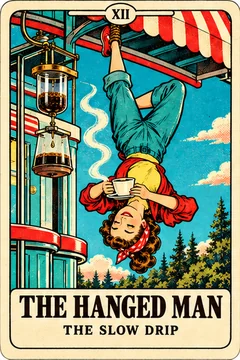 The Hanged Man — Coffee Tarot