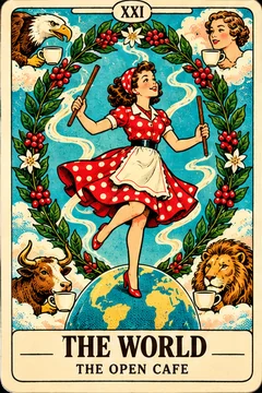 The World — Coffee Tarot