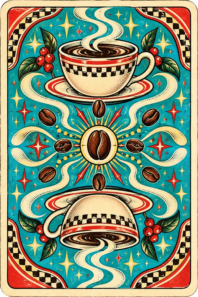 Coffee Tarot matching card back