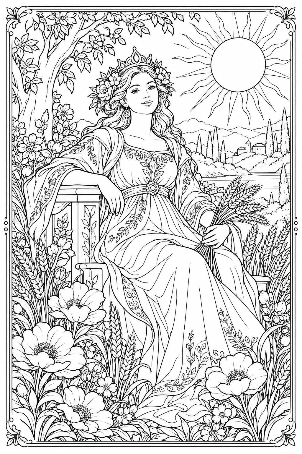 The Empress — Coloring Tarot