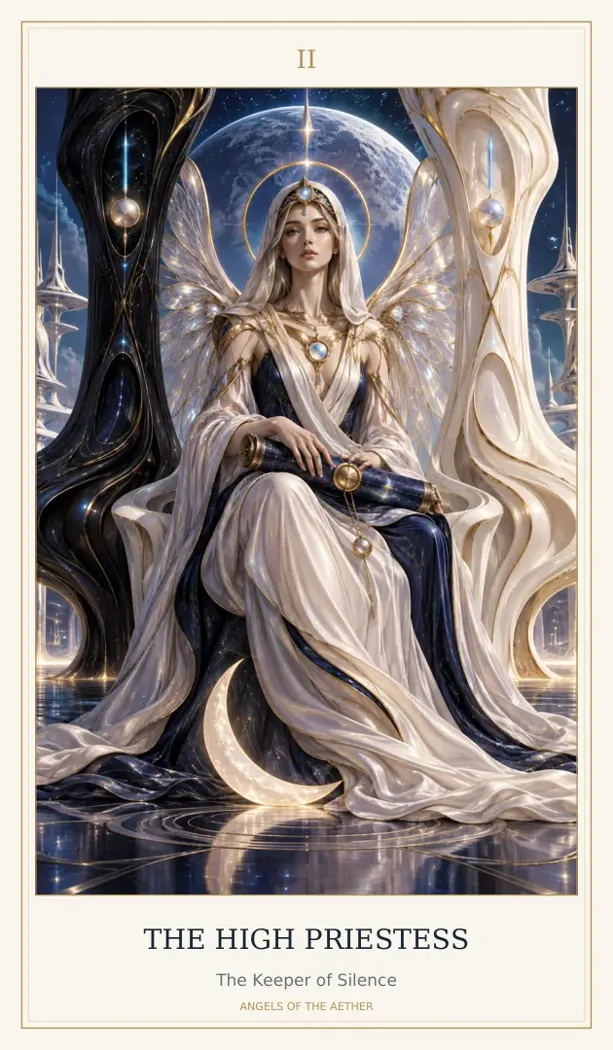 The High Priestess — The Keeper of Silence