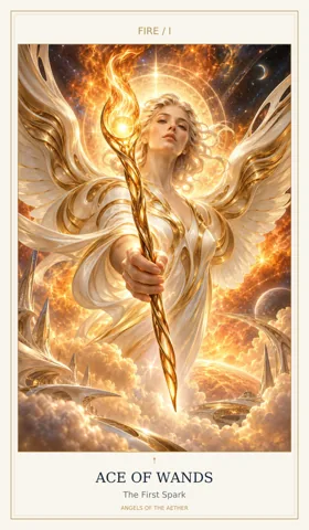 Ace of Wands — Angels of the Aether