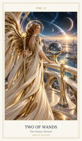 Two of Wands — Angels of the Aether