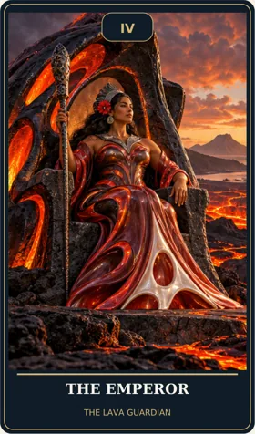 The Emperor — Hawaiian Goddess Cosmic Tarot