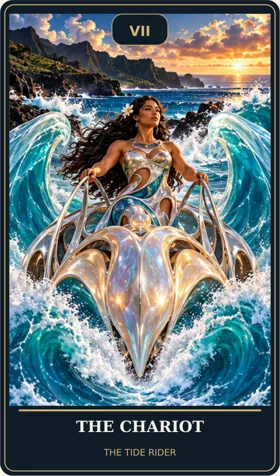The Chariot — Hawaiian Goddess Cosmic Tarot