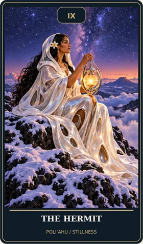 The Hermit — Hawaiian Goddess Cosmic Tarot