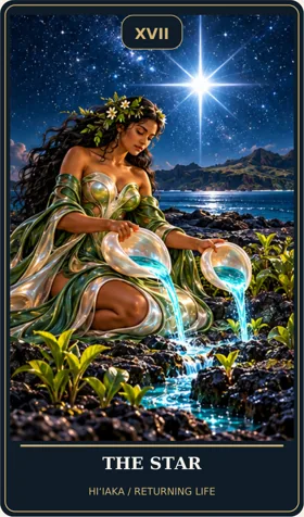 The Star — Hawaiian Goddess Cosmic Tarot