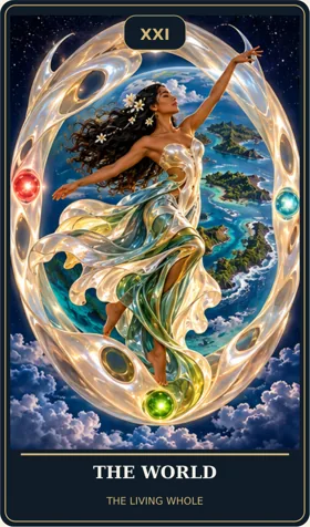 The World — Hawaiian Goddess Cosmic Tarot