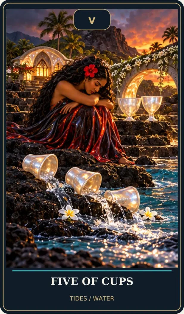 Five of Cups — Tides / Water