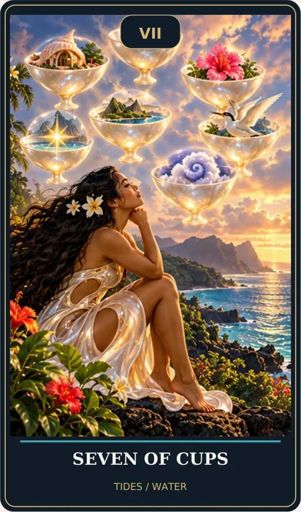 Seven of Cups — Tides / Water