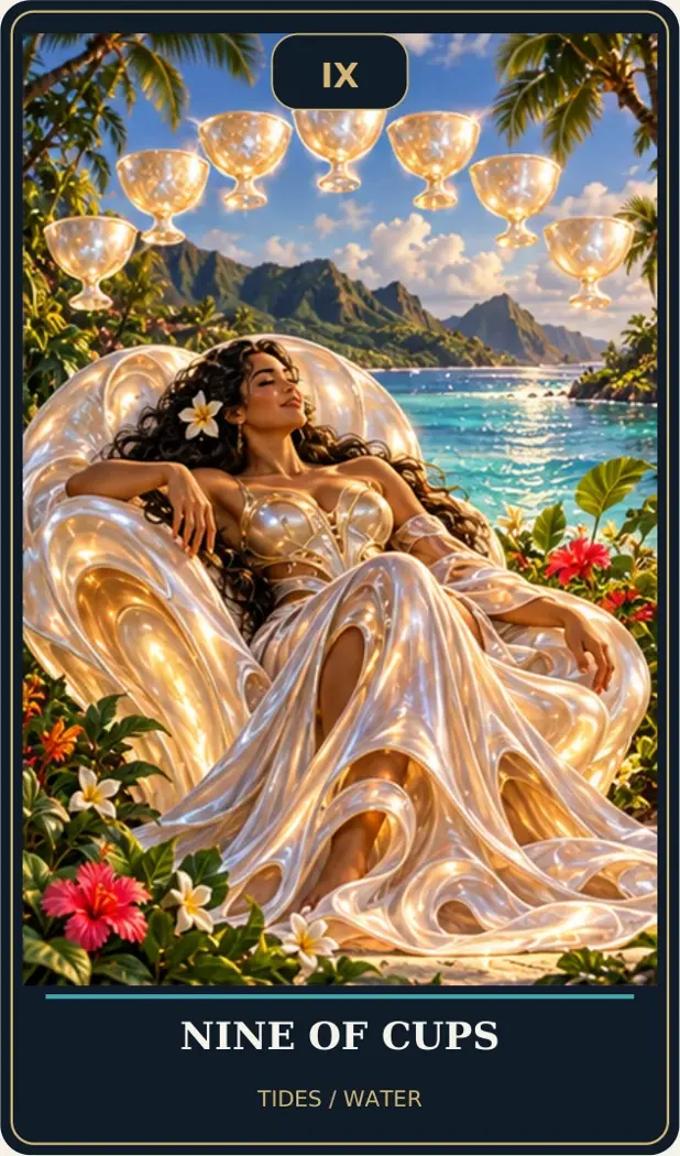 Nine of Cups — Tides / Water