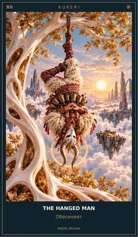 The Hanged Man — Kukeri Cosmic Guardians