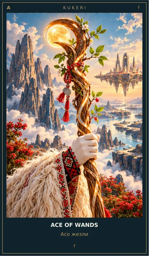 Ace of Wands — Cosmic Guardians