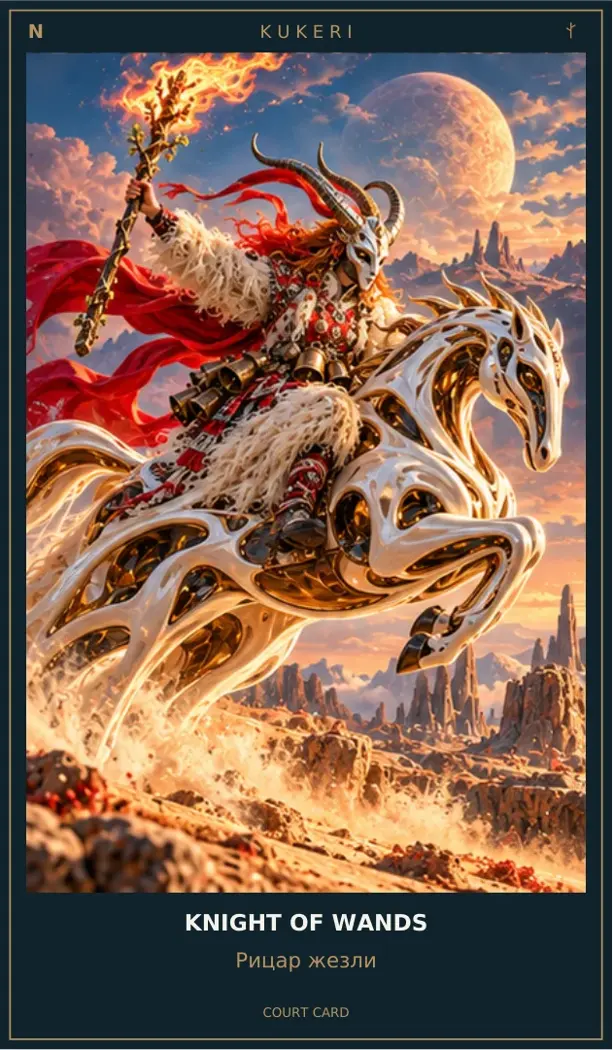 Knight of Wands — Cosmic Guardians