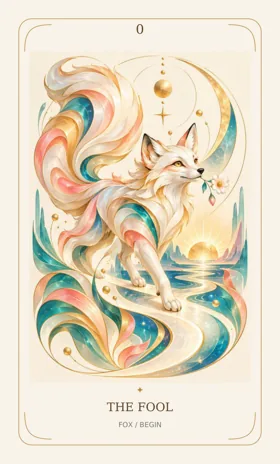 The Fool — Power Animal Divine Tarot