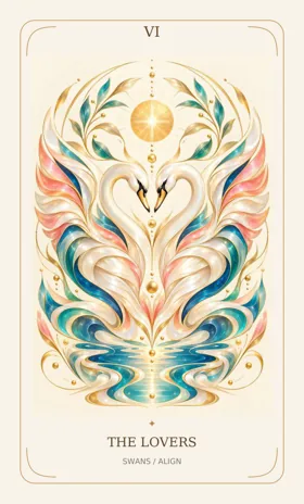 The Lovers — Power Animal Divine Tarot
