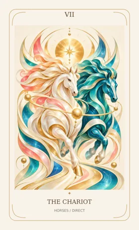 The Chariot — Power Animal Divine Tarot