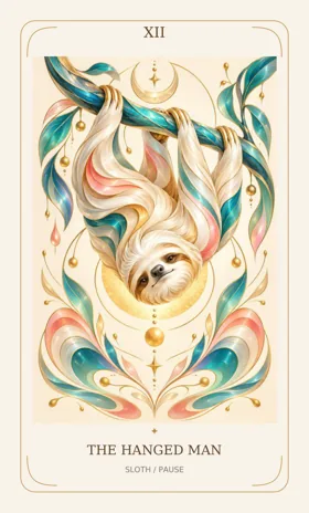 The Hanged Man — Power Animal Divine Tarot