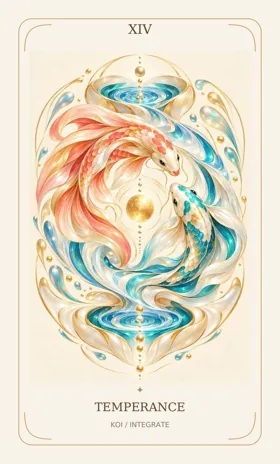 Temperance — Power Animal Divine Tarot