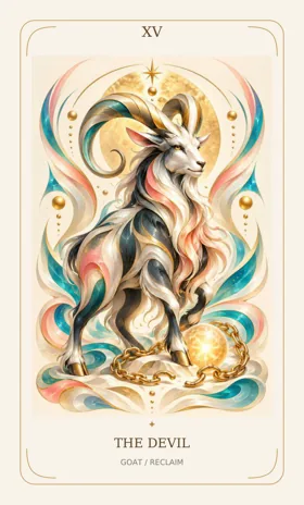 The Devil — Power Animal Divine Tarot