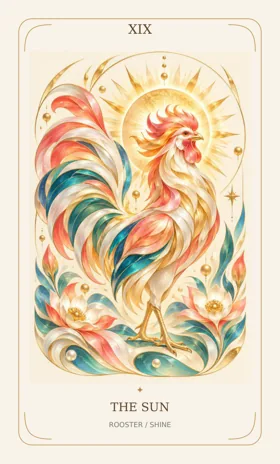 The Sun — Power Animal Divine Tarot