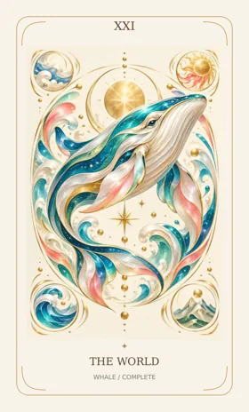 The World — Power Animal Divine Tarot