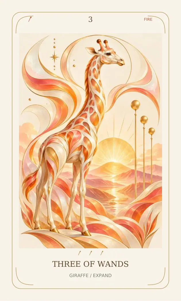 Three of Wands — Giraffe / Expand