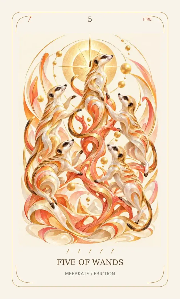 Five of Wands — Meerkats / Friction