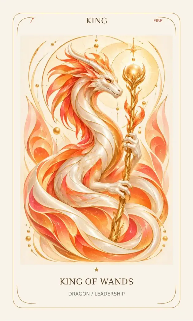 King of Wands — Dragon / Leadership