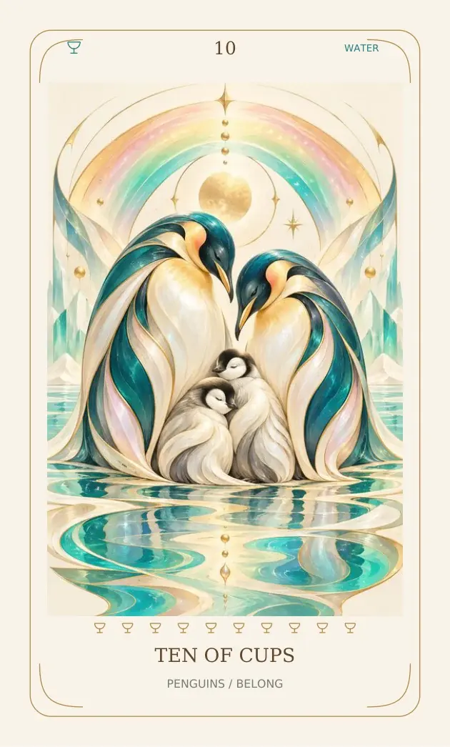 Ten of Cups — Penguins / Belong