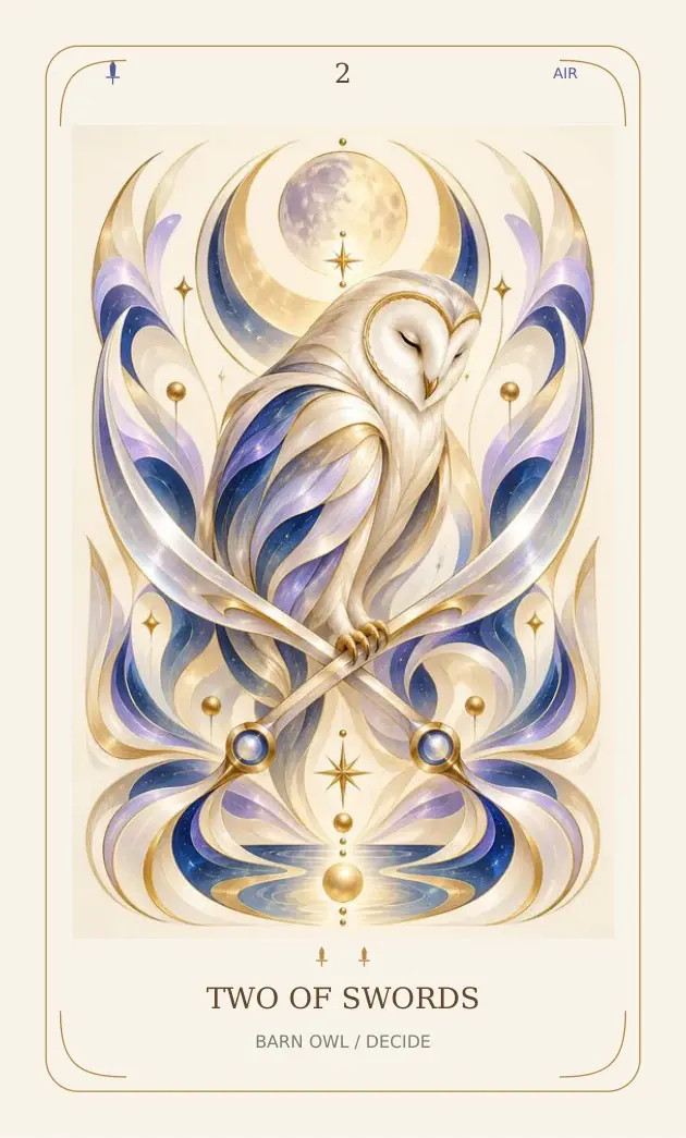Two of Swords — Barn Owl / Decide
