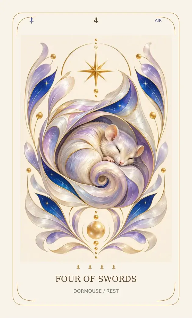 Four of Swords — Dormouse / Rest