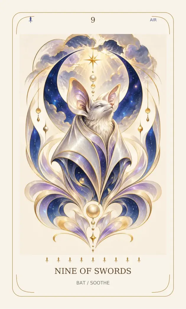 Nine of Swords — Bat / Soothe