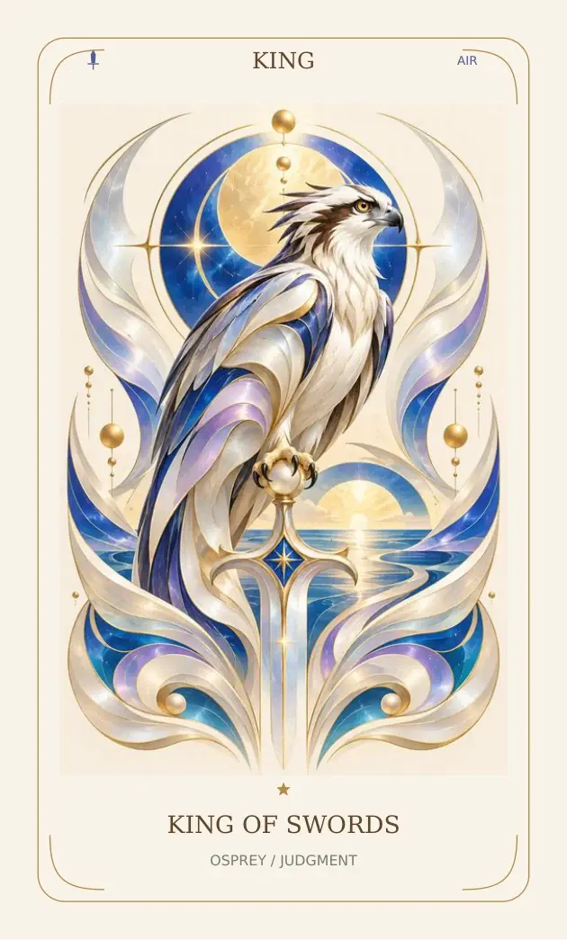 King of Swords — Osprey / Judgment