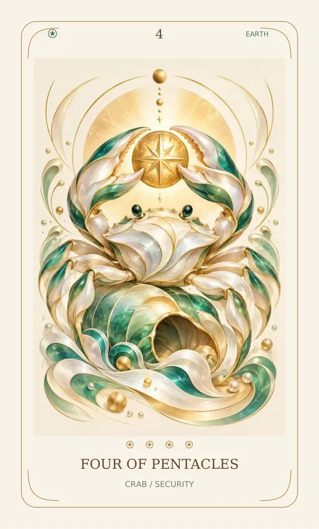 Four of Pentacles — Crab / Security