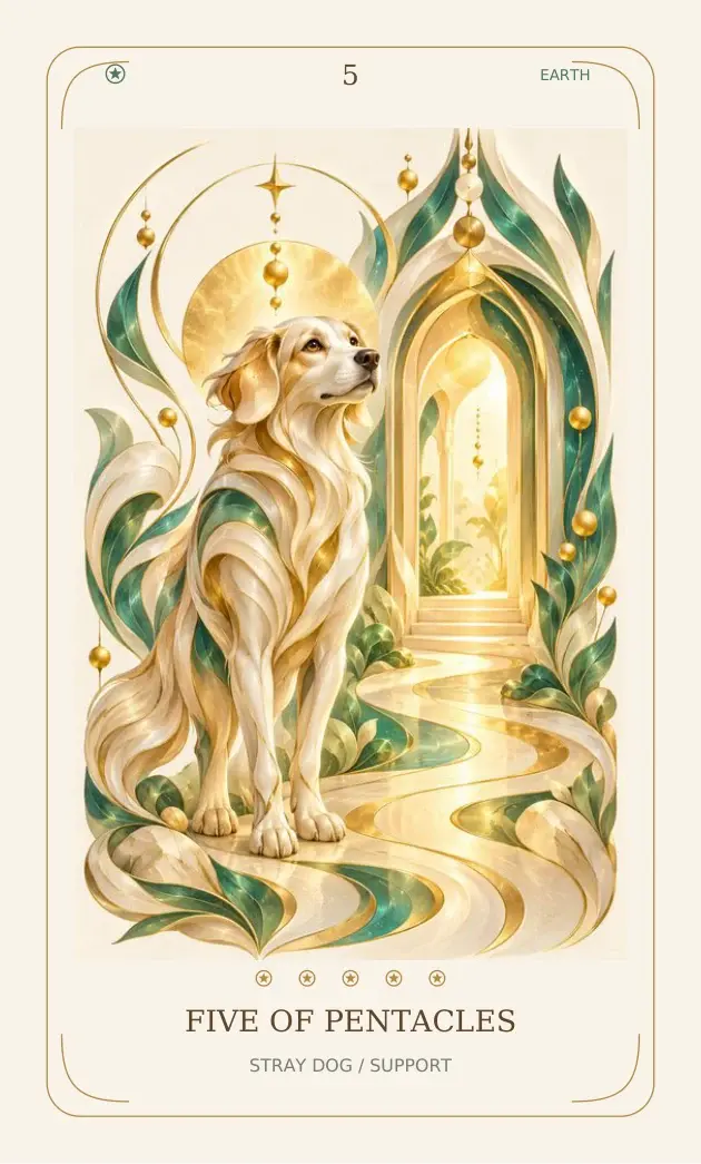 Five of Pentacles — Stray Dog / Support