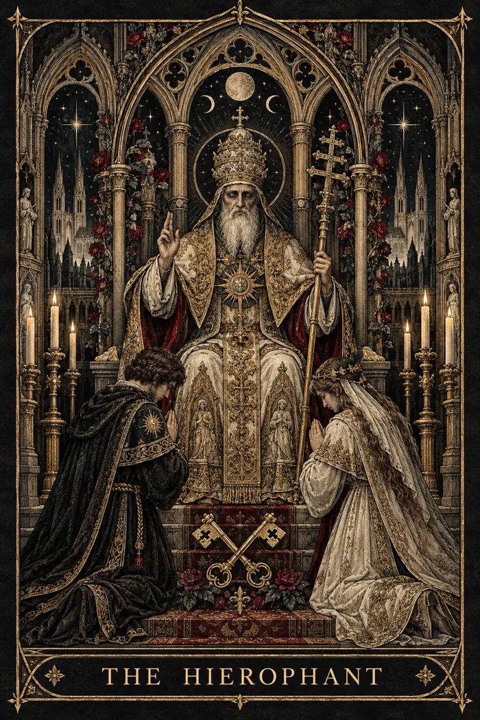 The Hierophant — The Midnight Cathedral