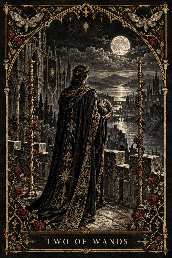 Two of Wands — The Midnight Cathedral