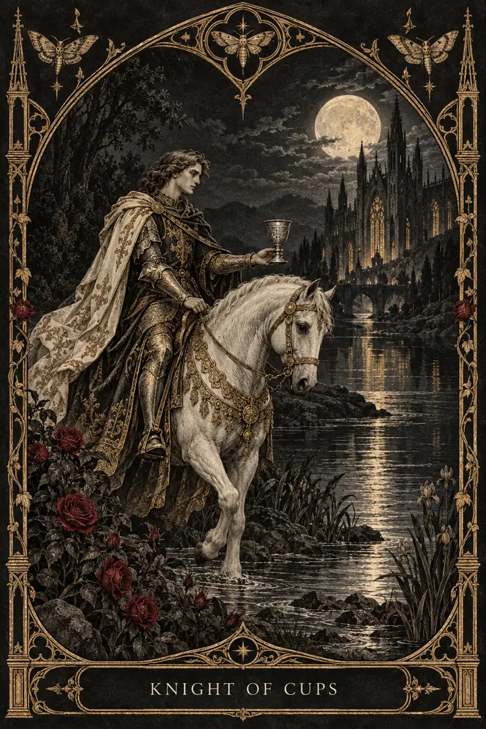 Knight of Cups — Gothic Engraving Edition