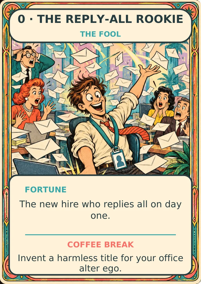 The Reply-All Rookie — Office Tarot