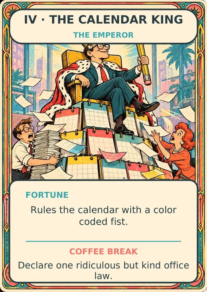 The Calendar King — Office Tarot