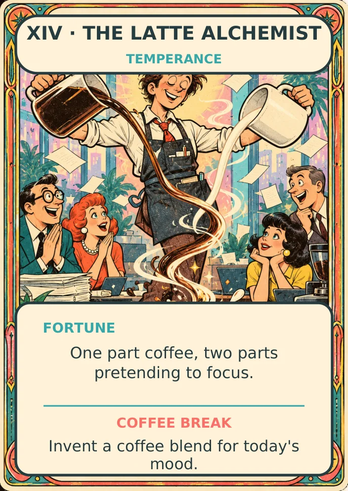 The Latte Alchemist — Office Tarot