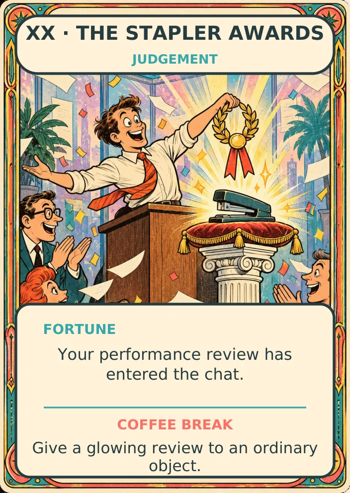 The Stapler Awards — Office Tarot